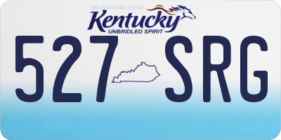 KY license plate 527SRG