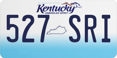 KY license plate 527SRI