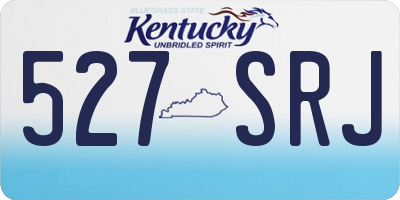 KY license plate 527SRJ