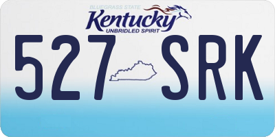 KY license plate 527SRK