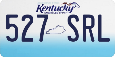 KY license plate 527SRL
