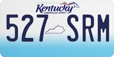 KY license plate 527SRM