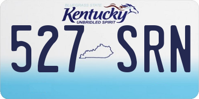 KY license plate 527SRN