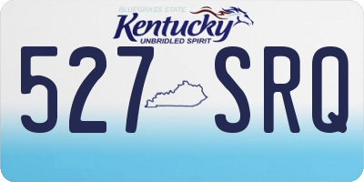 KY license plate 527SRQ