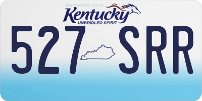 KY license plate 527SRR
