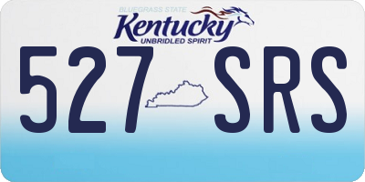 KY license plate 527SRS