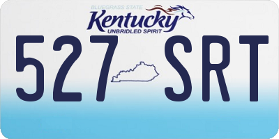 KY license plate 527SRT