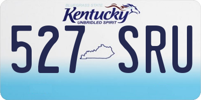 KY license plate 527SRU