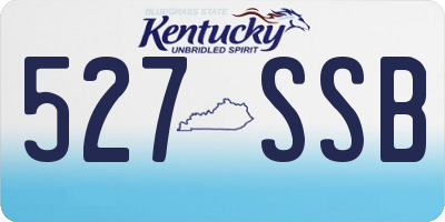 KY license plate 527SSB