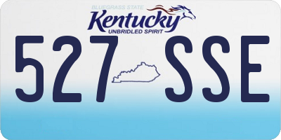 KY license plate 527SSE