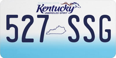 KY license plate 527SSG