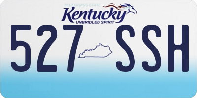 KY license plate 527SSH