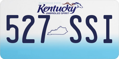 KY license plate 527SSI
