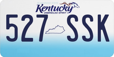 KY license plate 527SSK