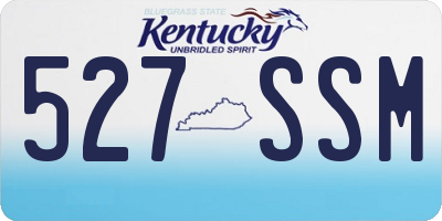 KY license plate 527SSM