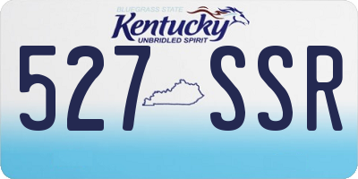 KY license plate 527SSR