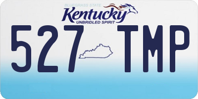 KY license plate 527TMP