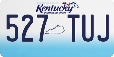 KY license plate 527TUJ