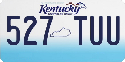 KY license plate 527TUU