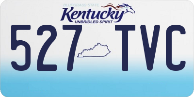 KY license plate 527TVC
