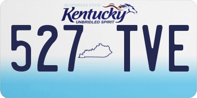 KY license plate 527TVE