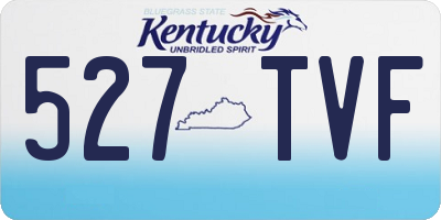 KY license plate 527TVF