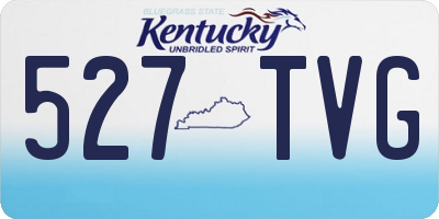 KY license plate 527TVG