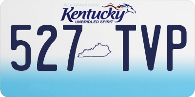 KY license plate 527TVP