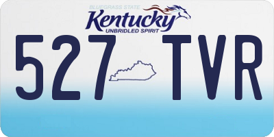 KY license plate 527TVR
