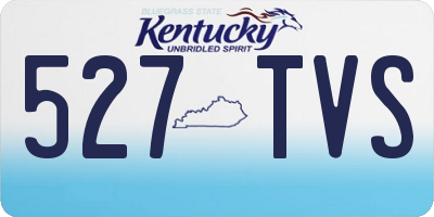 KY license plate 527TVS