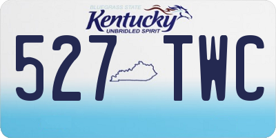 KY license plate 527TWC