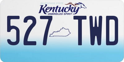 KY license plate 527TWD