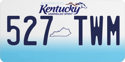 KY license plate 527TWM