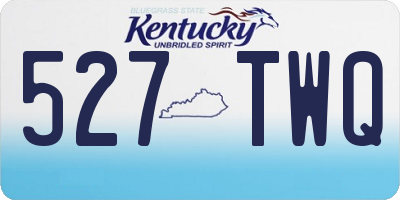 KY license plate 527TWQ