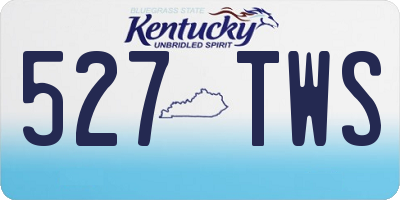 KY license plate 527TWS