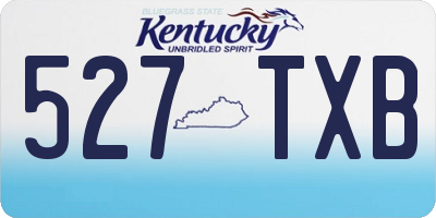 KY license plate 527TXB