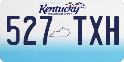 KY license plate 527TXH