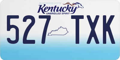 KY license plate 527TXK