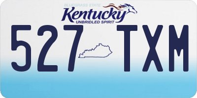 KY license plate 527TXM