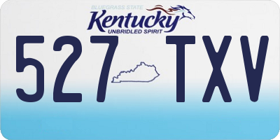 KY license plate 527TXV