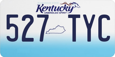 KY license plate 527TYC