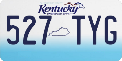 KY license plate 527TYG