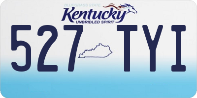KY license plate 527TYI