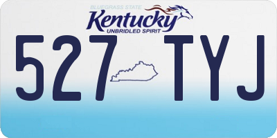 KY license plate 527TYJ