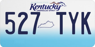 KY license plate 527TYK