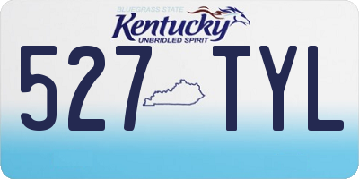 KY license plate 527TYL