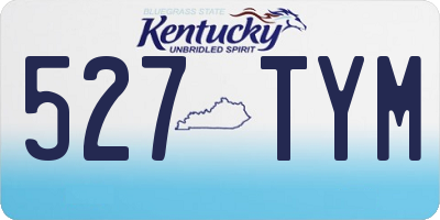 KY license plate 527TYM