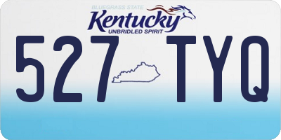 KY license plate 527TYQ