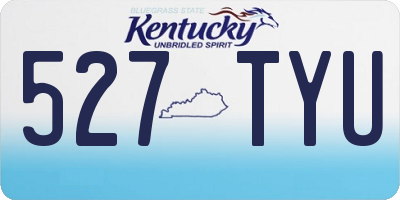 KY license plate 527TYU