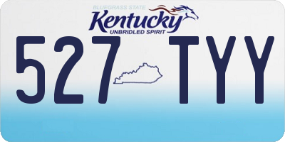 KY license plate 527TYY